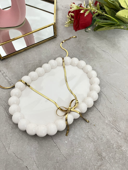 Golden Bow Glaze Necklace